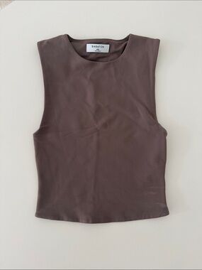 Babaton Light Brown Cropped Tank